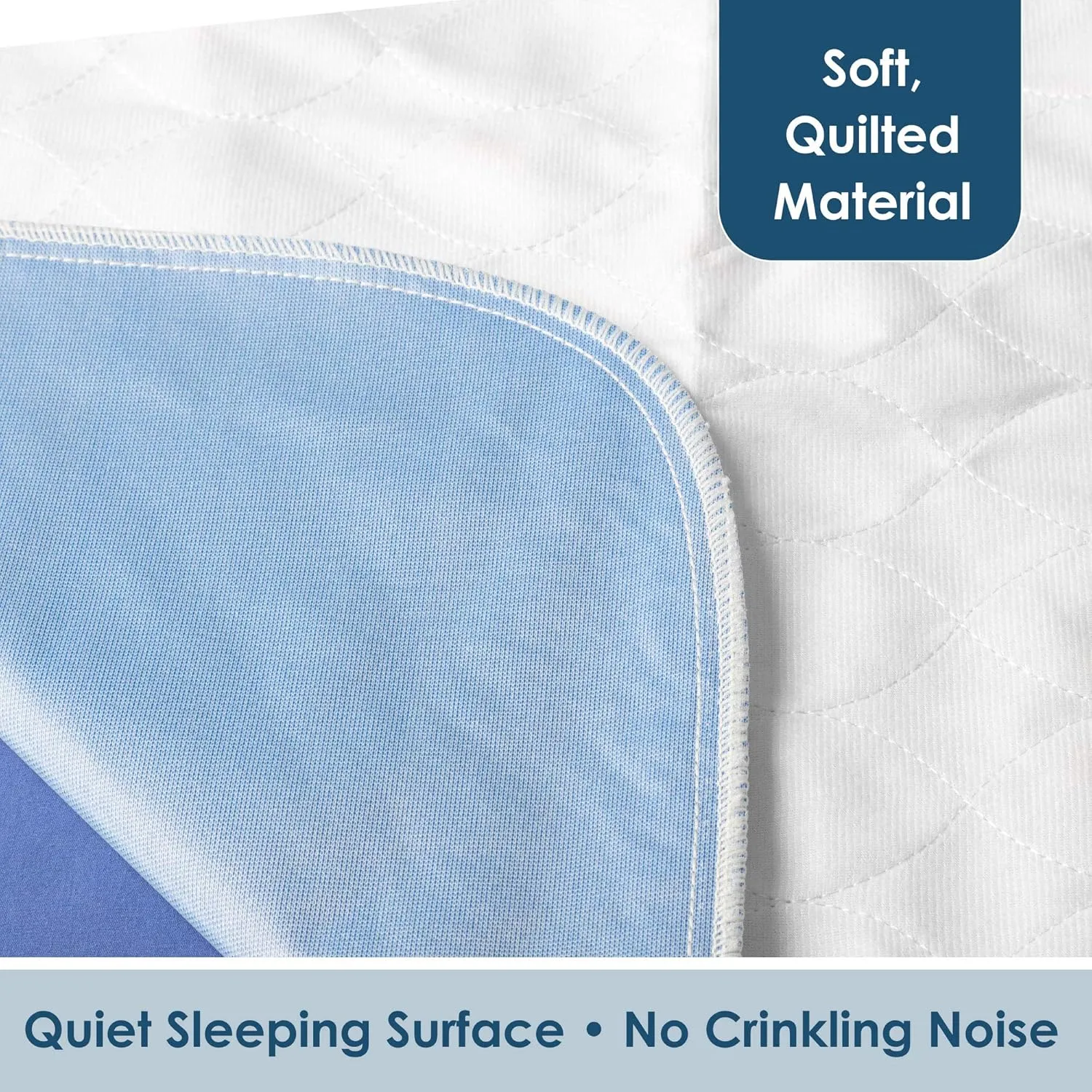 Washable Bed Pads - Reusable Waterproof Mattress Pad for Kids & Adults - Use as Seniors Incontinence Bed Pads, Potty Training, and Pet Pee Pads for Dogs and Cats - Pack of 4 - 34x36